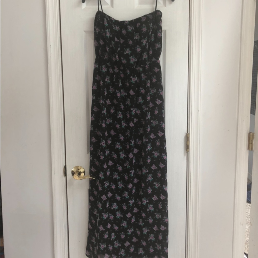 Strapless maxi dress